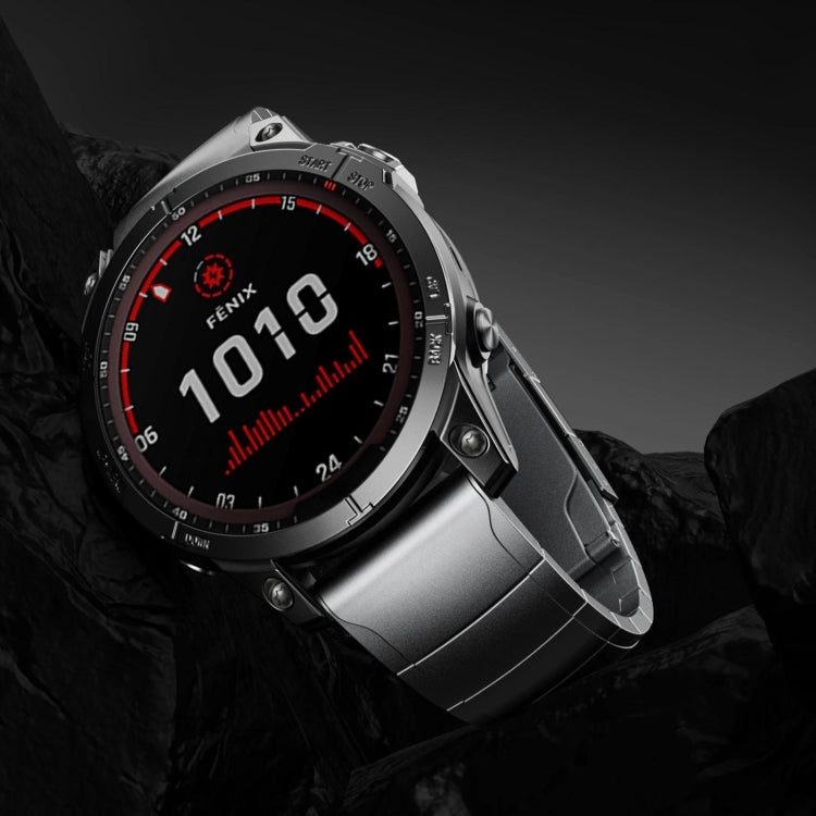 For Garmin Epix Gen 2 22mm Titanium Alloy Quick Release Watch Band(Black) - Watch Bands by PMC TechLife | Online Shopping South Africa | PMC TechLife