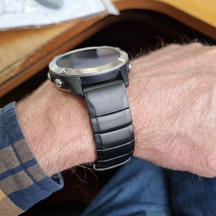 For Garmin Instinct Crossover 22mm Titanium Alloy Quick Release Watch Band(Sliver) - Watch Bands by PMC TechLife | Online Shopping South Africa | PMC TechLife