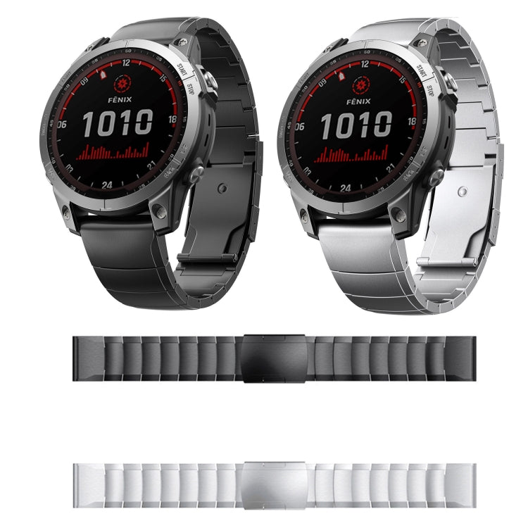 For Garmin Enduro 2 26mm Titanium Alloy Quick Release Watch Band(Sliver) - Watch Bands by PMC Jewellery | Online Shopping South Africa | PMC Jewellery