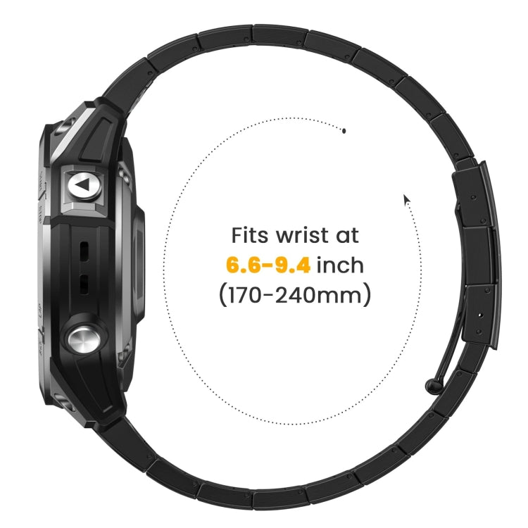 For Garmin Fenix 5X Plus Titanium Alloy Quick Release 26mm Watch Band(Black) - Watch Bands by PMC TechLife | Online Shopping South Africa | PMC TechLife | Buy Now Pay Later Mobicred