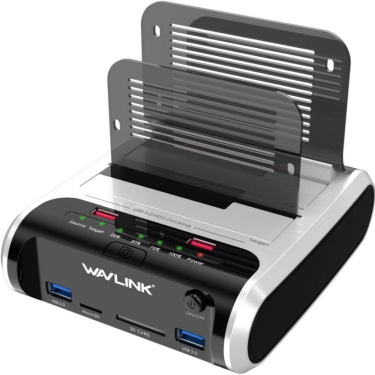 Wavlink ST336A SSD HDD Fast Offline Clone SATA  USB 3.0 External Hard Drive Case(UK Plug) - HDD Enclosure by WAVLINK | Online Shopping South Africa | PMC Jewellery | Buy Now Pay Later Mobicred