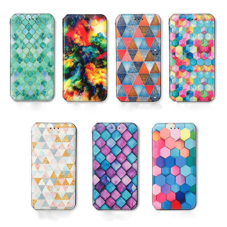 For DOOGEE X98 Pro / X98 CaseNeo Colorful Magnetic Leather Phone Case(Colorful  Cloud) - Doogee Cases by PMC Jewellery | Online Shopping South Africa | PMC Jewellery | Buy Now Pay Later Mobicred