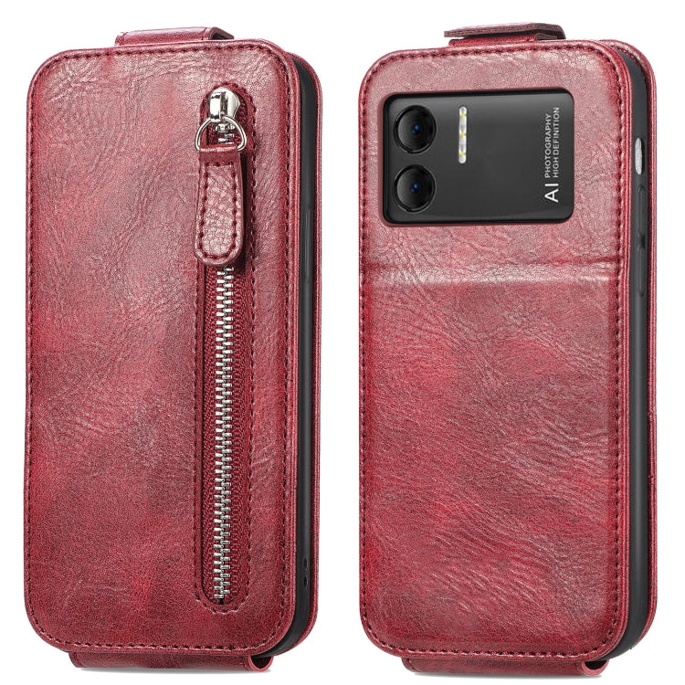 For DOOGEE X98 Pro / X98 Zipper Wallet Vertical Flip Leather Phone Case(Red) - Doogee Cases by PMC Jewellery | Online Shopping South Africa | PMC Jewellery | Buy Now Pay Later Mobicred