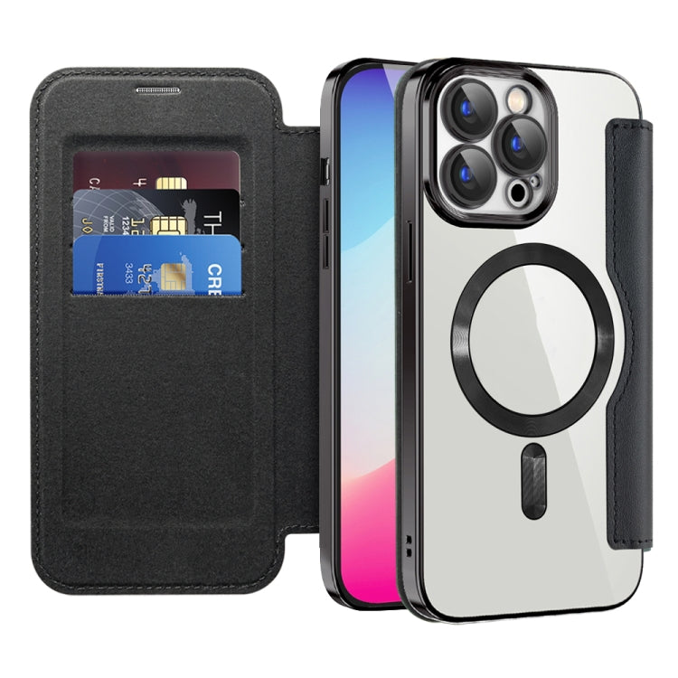 For iPhone 16e Shield MagSafe RFID Anti-theft Leather Phone Case(Purple) - iPhone 16e Cases by PMC TechLife | Online Shopping South Africa | PMC TechLife | Buy Now Pay Later Mobicred