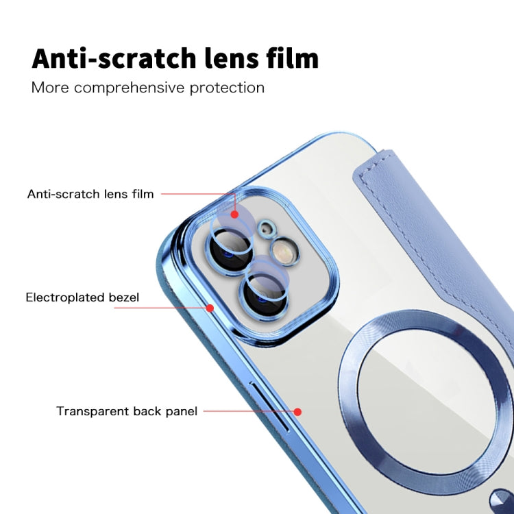 For iPhone 16e Shield Magsafe RFID Anti-theft Rhombus Leather Phone Case(Green) - iPhone 16e Cases by PMC TechLife | Online Shopping South Africa | PMC TechLife | Buy Now Pay Later Mobicred