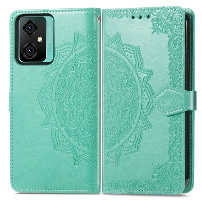 For Blackview C70 Mandala Flower Embossed Leather Phone Case(Green) - More Brand by PMC Jewellery | Online Shopping South Africa | PMC Jewellery