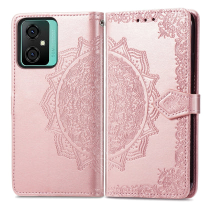 For Blackview C70 Mandala Flower Embossed Leather Phone Case(Rose Gold) - More Brand by PMC Jewellery | Online Shopping South Africa | PMC Jewellery