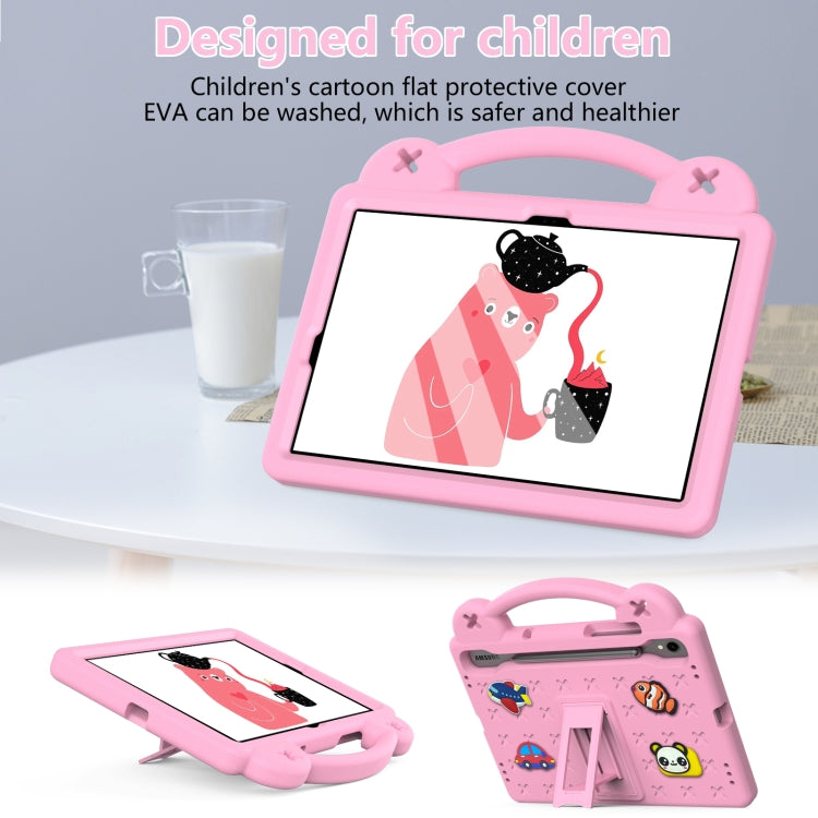 For Samsung Galaxy Tab S9 FE / X510N Handle Kickstand Children EVA Shockproof Tablet Case(Pink) - Galaxy Tab S9 FE by PMC Jewellery | Online Shopping South Africa | PMC Jewellery