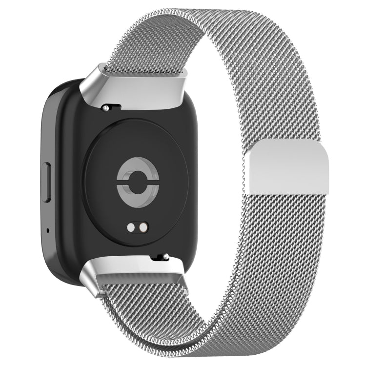For Redmi Watch 3 Active Milan Magnetic Steel Mesh Watch Band(Silver) - Watch Bands by PMC TechLife | Online Shopping South Africa | PMC TechLife