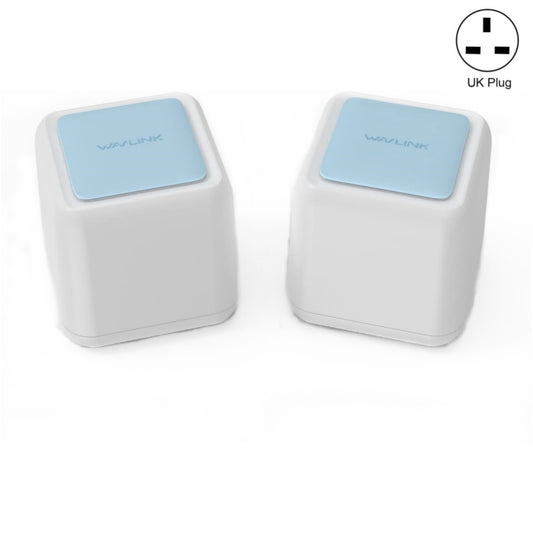 WAVLINK WN535M2 For Home Office 2pcs Mesh Wireless Router AC1200 Dual Band WiFi Signal Booster, Plug:UK Plug - Wireless Routers by WAVLINK | Online Shopping South Africa | PMC Jewellery | Buy Now Pay Later Mobicred