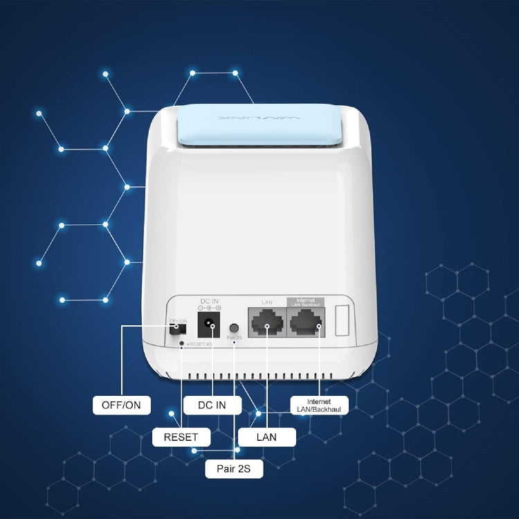 WAVLINK WN535M2 For Home Office 2pcs Mesh Wireless Router AC1200 Dual Band WiFi Signal Booster, Plug:US Plug - Wireless Routers by WAVLINK | Online Shopping South Africa | PMC Jewellery | Buy Now Pay Later Mobicred