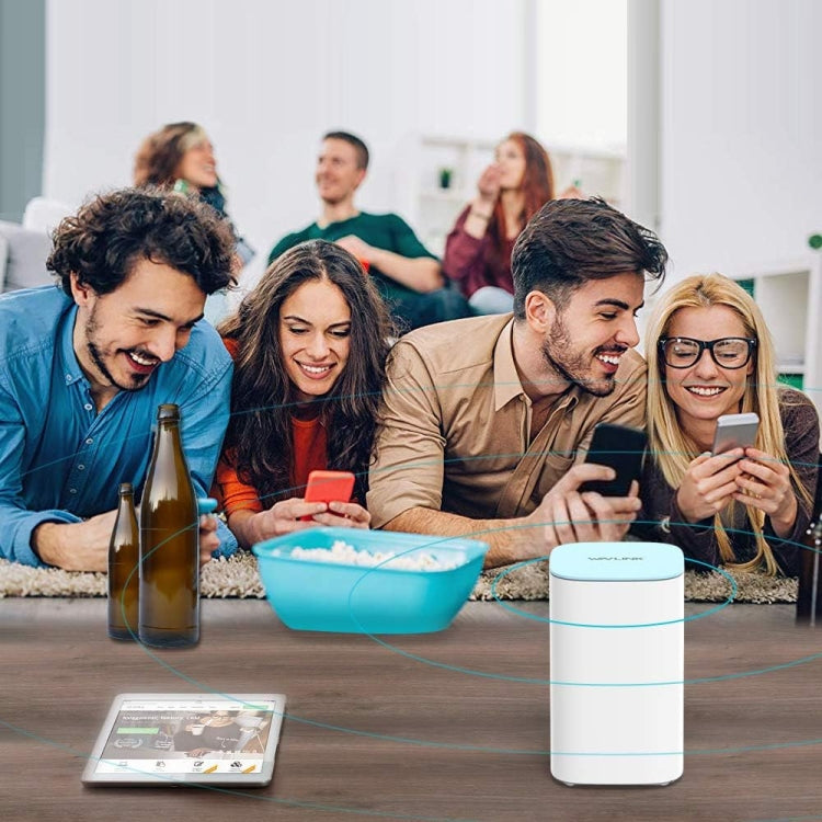 WAVLINK WN551K2 2pcs AC3000 WiFi Wireless Repeater Built-in Antenna Tri-Band Mesh Wireless Router, Plug:UK Plug - free shipping - PMC TechLife - Order now!