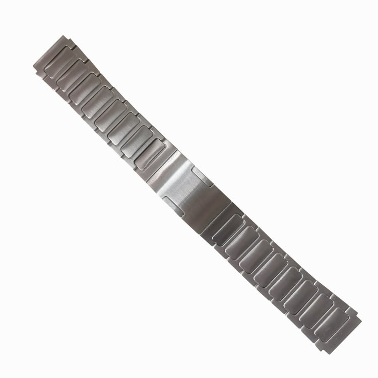 For Garmin Vivoactive 4 22mm I-Shaped Titanium Alloy Watch Band(Sliver) - Watch Bands by PMC Jewellery | Online Shopping South Africa | PMC Jewellery