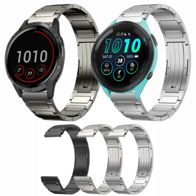 For Garmin Venu 3 22mm I-Shaped Titanium Alloy Watch Band(Sliver) - Watch Bands by PMC TechLife | Online Shopping South Africa | PMC TechLife | Buy Now Pay Later Mobicred
