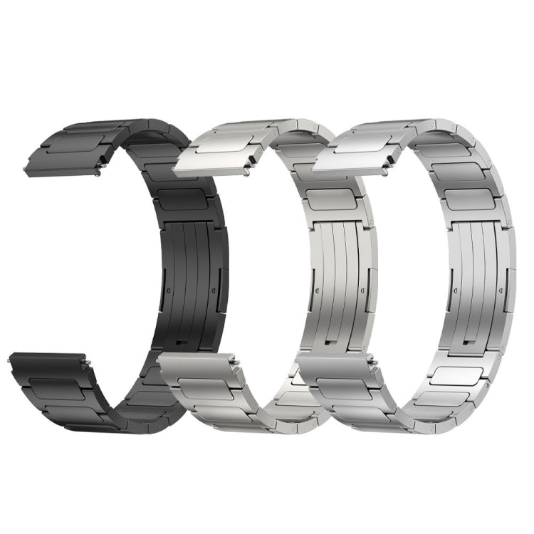 For Garmin Venu 2 22mm I-Shaped Titanium Alloy Watch Band(Grey) - Watch Bands by PMC Jewellery | Online Shopping South Africa | PMC Jewellery