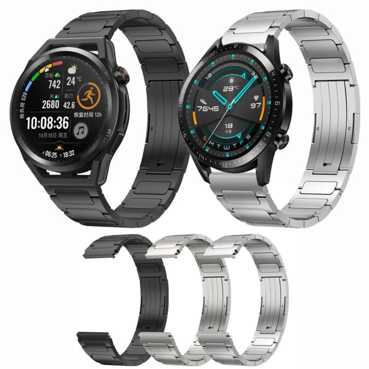 For Huawei GT2 Pro 22mm I-Shaped Titanium Alloy Watch Band(Black) - Watch Bands by PMC TechLife | Online Shopping South Africa | PMC TechLife