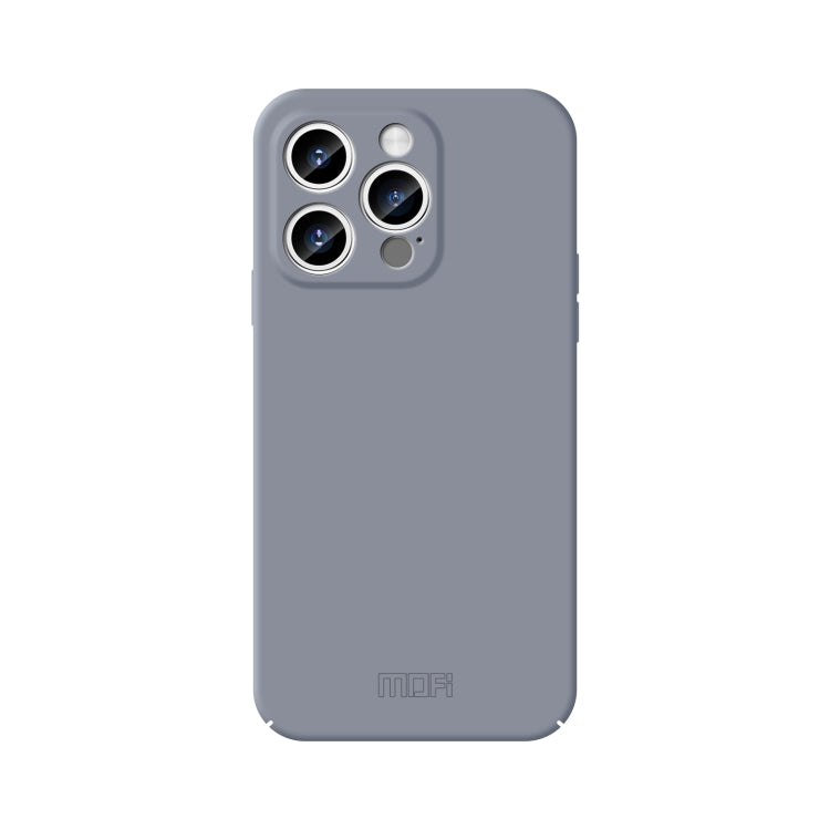 For iPhone 15 Pro Max MOFI Qin Series Skin Feel All-inclusive Silicone Phone Case(Gray) - iPhone 15 Pro Max Cases by MOFI | Online Shopping South Africa | PMC Jewellery