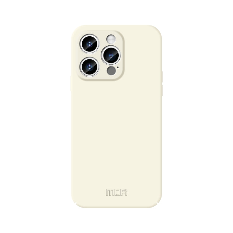 For iPhone 15 Pro MOFI Qin Series Skin Feel All-inclusive Silicone Phone Case(Beige) - iPhone 15 Pro Cases by MOFI | Online Shopping South Africa | PMC Jewellery