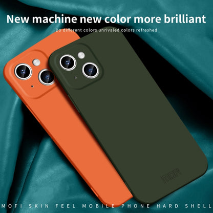 For iPhone 15 MOFI Qin Series Skin Feel All-inclusive Silicone Phone Case(Gray) - iPhone 15 Cases by MOFI | Online Shopping South Africa | PMC Jewellery