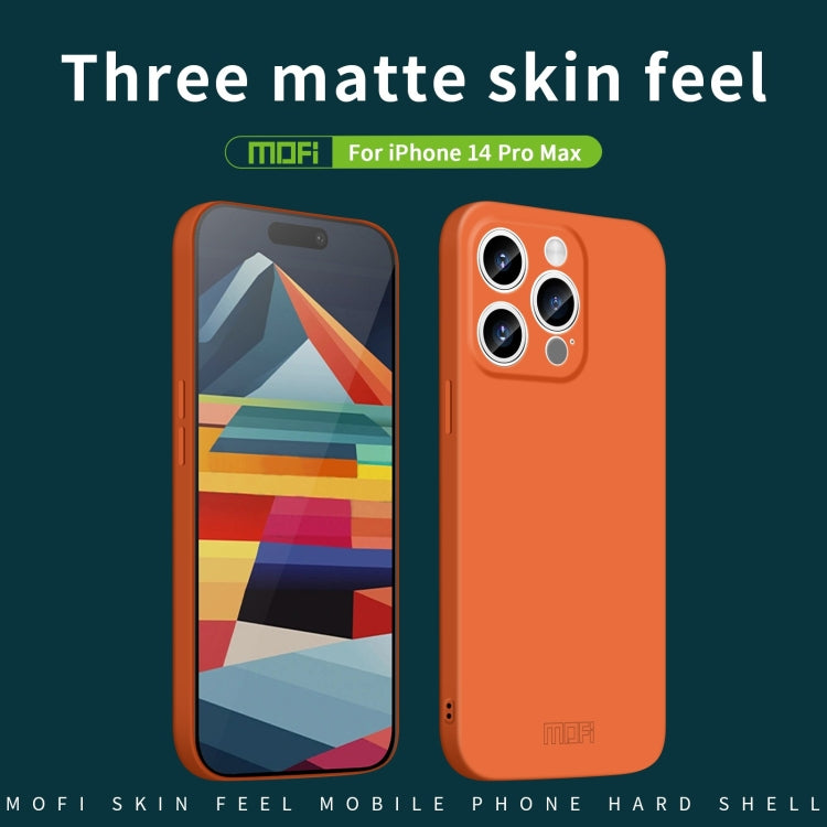 For iPhone 14 Pro Max MOFI Qin Series Skin Feel All-inclusive PC Phone Case(Gray) - iPhone 14 Pro Max Cases by MOFI | Online Shopping South Africa | PMC TechLife