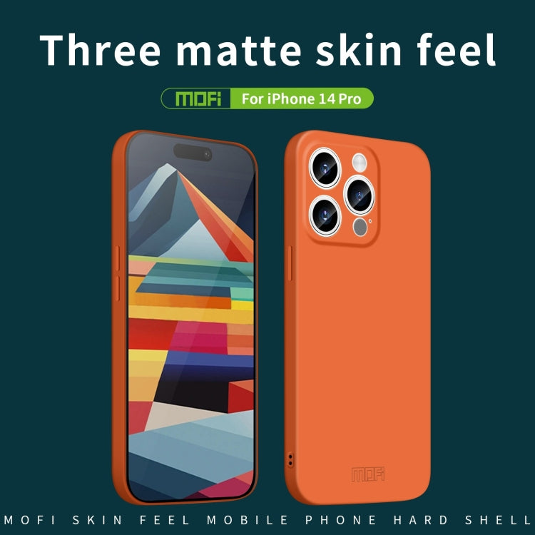 For iPhone 14 Pro MOFI Qin Series Skin Feel All-inclusive PC Phone Case(Black) - iPhone 14 Pro Cases by MOFI | Online Shopping South Africa | PMC TechLife