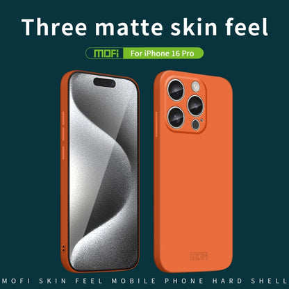 For iPhone 16 Pro MOFI Qin Series Skin Feel All-inclusive PC Phone Case(Gray) - iPhone 16 Pro Cases by MOFI | Online Shopping South Africa | PMC Jewellery | Buy Now Pay Later Mobicred