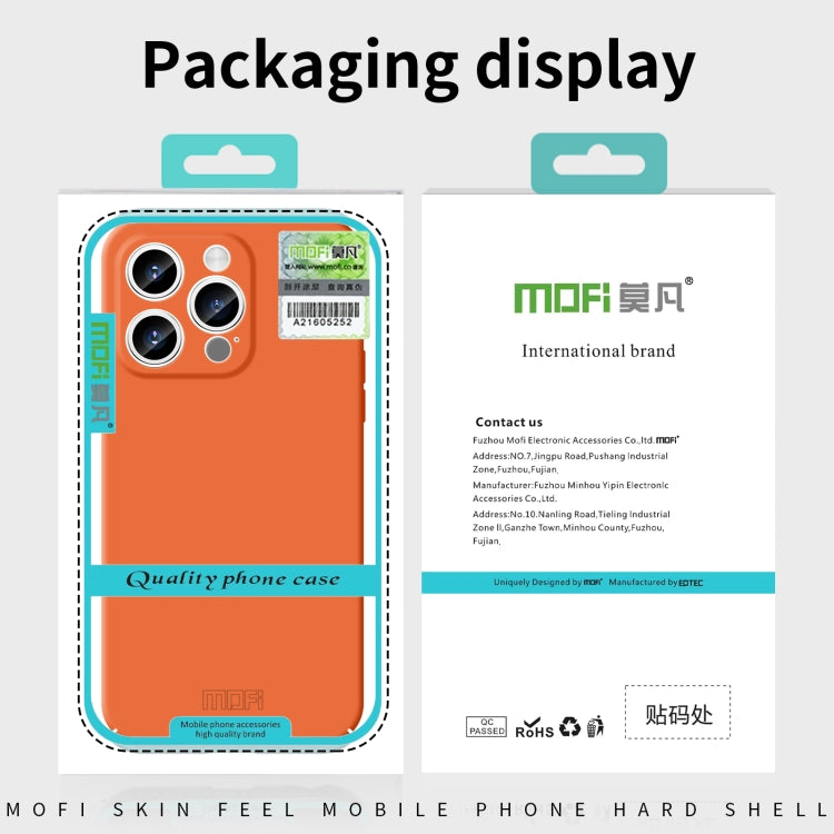 For iPhone 16 Plus MOFI Qin Series Skin Feel All-inclusive PC Phone Case(Orange) - iPhone 16 Plus Cases by MOFI | Online Shopping South Africa | PMC Jewellery | Buy Now Pay Later Mobicred