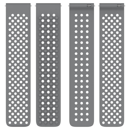 For Xiaomi Watch S1 Active 22mm Holes Breathable 3D Dots Silicone Watch Band(White+Black) - Watch Bands by PMC Jewellery | Online Shopping South Africa | PMC Jewellery