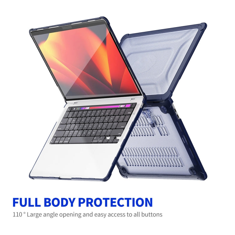 For MacBook Pro 13.3 A2251/A2289/A2338 ENKAY Hat-Prince 3 in 1 Protective Bracket Case Cover Hard Shell with TPU Keyboard Film / PET Screen Protector, Version:EU(Purple) - MacBook Pro Cases by ENKAY | Online Shopping South Africa | PMC Jewellery | Buy Now Pay Later Mobicred