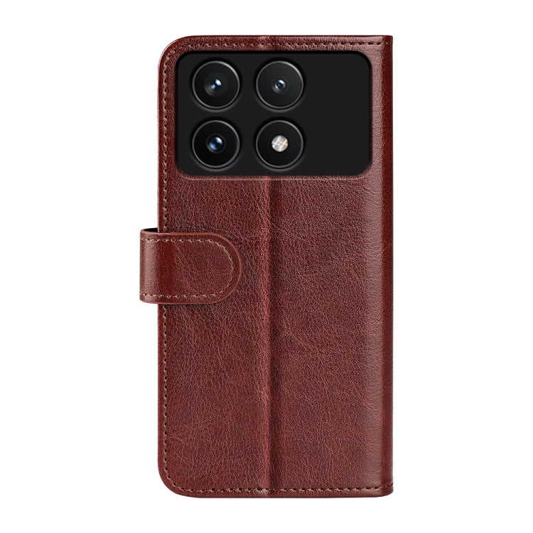 For Xiaomi Redmi K70 R64 Texture Horizontal Flip Leather Phone Case(Brown) - K70 Cases by PMC Jewellery | Online Shopping South Africa | PMC Jewellery | Buy Now Pay Later Mobicred