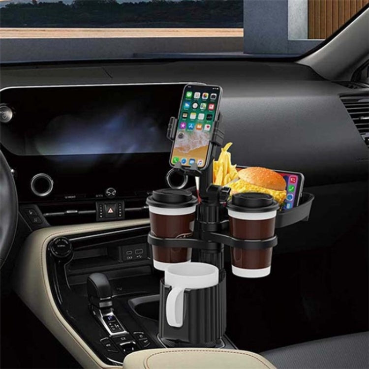 A06 Multifunctional Car Cup Mug Bottle Holder Mobile Phone Mount Stand Food Snack Tray Table(Green) - Car Drink Holders by PMC TechLife | Online Shopping South Africa | PMC TechLife | Buy Now Pay Later Mobicred