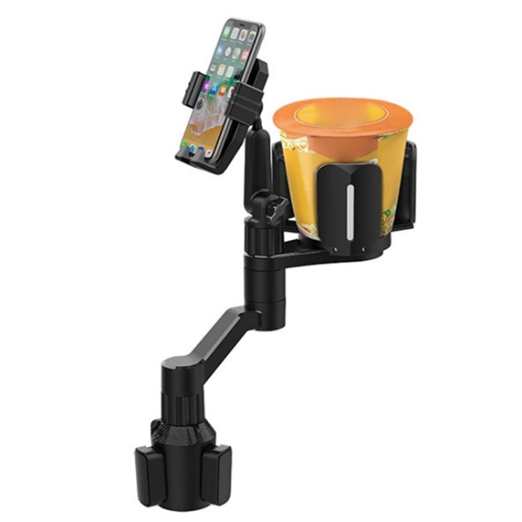 D08 With Adjustable Snack Cup Cup Holder Phone Mount For Car Phone Clamping Mount Holder(Grey) - free shipping - PMC TechLife - Order now!