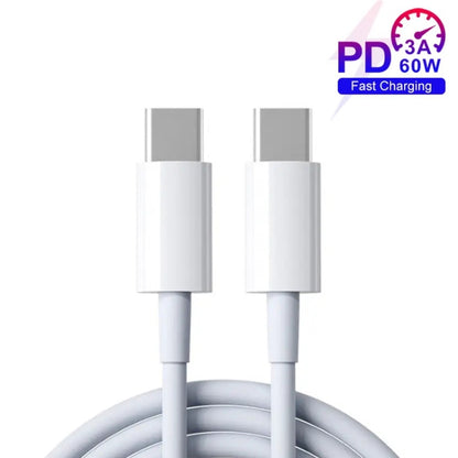 XJ-97 60W 3A USB-C / Type-C to Type-C Fast Charging Data Cable, Cable Length:0.3m - USB-C & Type-C Cable by PMC Jewellery | Online Shopping South Africa | PMC Jewellery | Buy Now Pay Later Mobicred