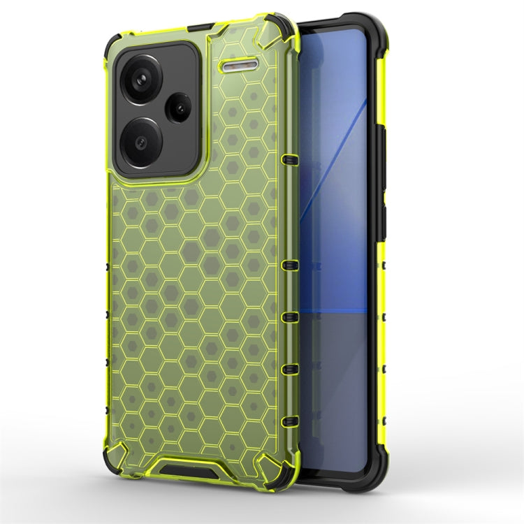 For Redmi Note 13 Pro+ Shockproof Honeycomb Phone Case(Green) - Note 13 Pro+ Cases by PMC TechLife | Online Shopping South Africa | PMC TechLife | Buy Now Pay Later Mobicred
