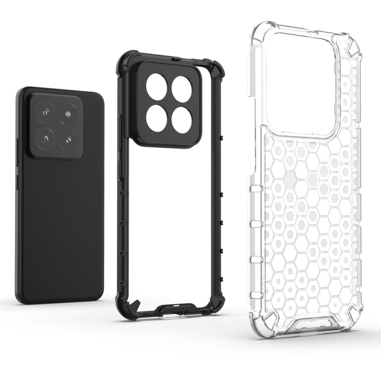For Xiaomi 14 Pro Shockproof Honeycomb Phone Case(Green) - 14 Pro Cases by PMC TechLife | Online Shopping South Africa | PMC TechLife