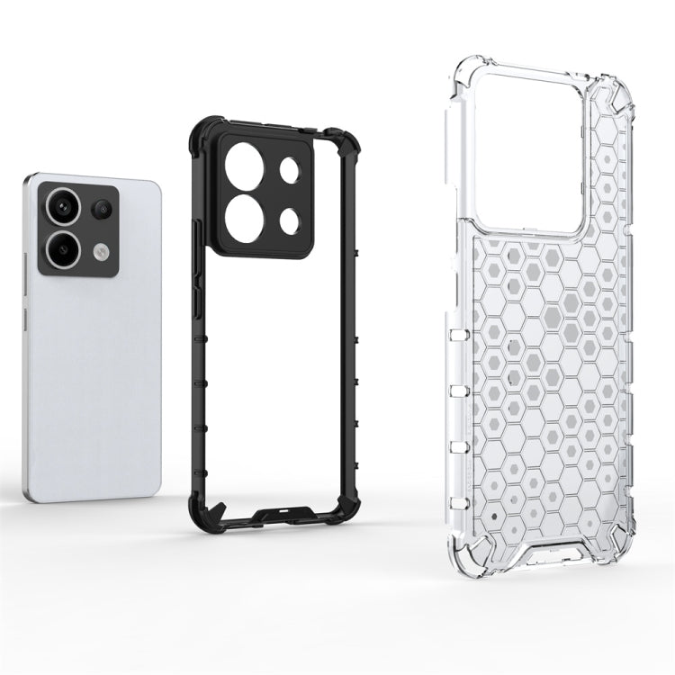 For Xiaomi Poco X6 Shockproof Honeycomb Phone Case(White) - Xiaomi Cases by PMC TechLife | Online Shopping South Africa | PMC TechLife | Buy Now Pay Later Mobicred