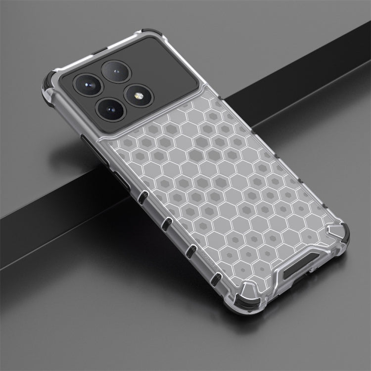 For Xiaomi Poco X6 Pro Shockproof Honeycomb Phone Case(White) - Xiaomi Cases by PMC TechLife | Online Shopping South Africa | PMC TechLife