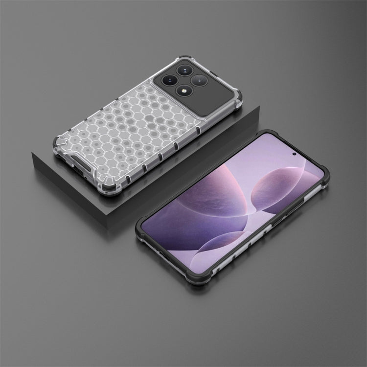 For Xiaomi Poco X6 Pro Shockproof Honeycomb Phone Case(White) - Xiaomi Cases by PMC TechLife | Online Shopping South Africa | PMC TechLife