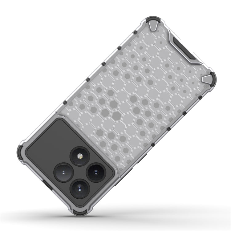 For Xiaomi Poco X6 Pro Shockproof Honeycomb Phone Case(White) - Xiaomi Cases by PMC TechLife | Online Shopping South Africa | PMC TechLife
