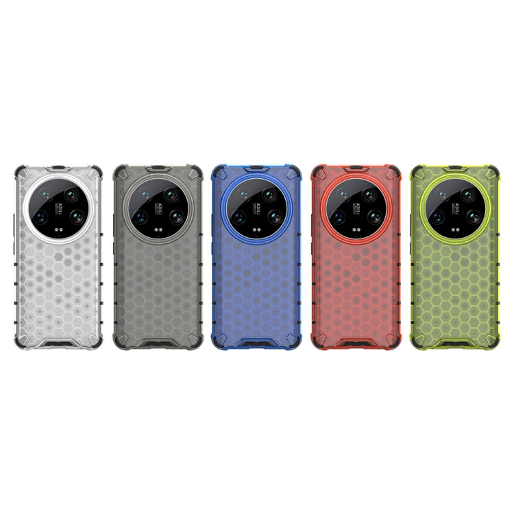 For Xiaomi 14 Ultra Shockproof Honeycomb Phone Case(Green) - 14 Ultra Cases by PMC TechLife | Online Shopping South Africa | PMC TechLife | Buy Now Pay Later Mobicred