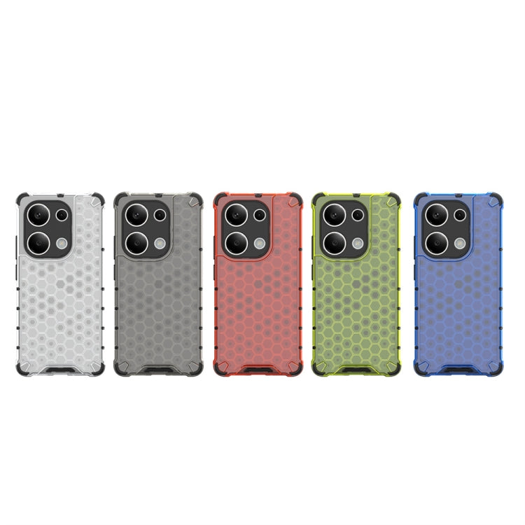 For Redmi Note 13 Pro 4G Shockproof Honeycomb Phone Case(Red) - Note 13 Pro Cases by PMC TechLife | Online Shopping South Africa | PMC TechLife | Buy Now Pay Later Mobicred
