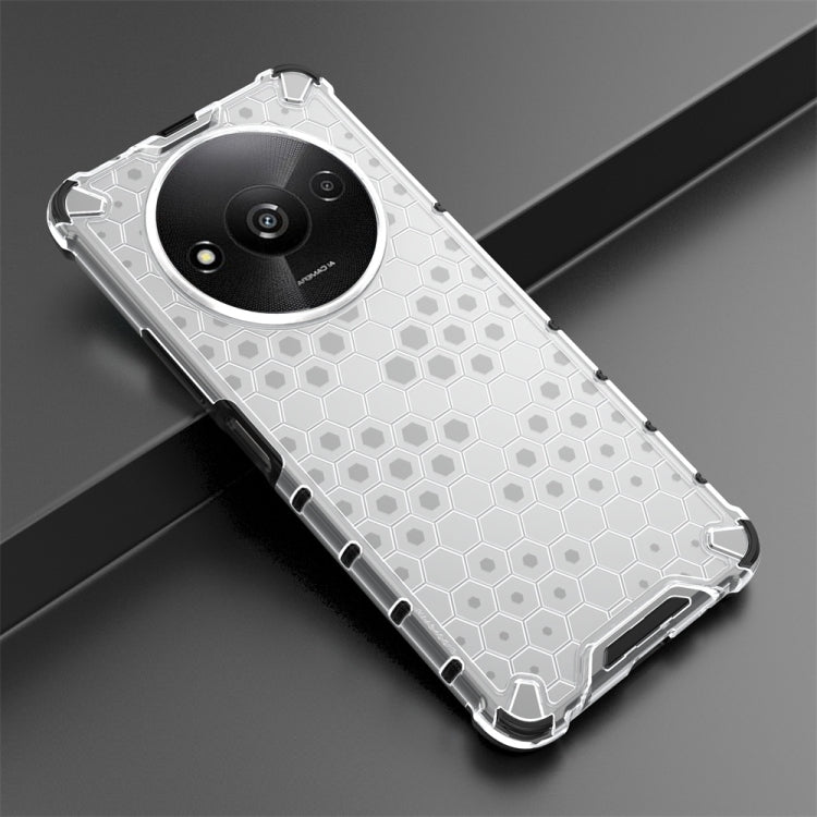 For Xiaomi Redmi A3 Shockproof Honeycomb Phone Case(White) - Xiaomi Cases by PMC Jewellery | Online Shopping South Africa | PMC Jewellery | Buy Now Pay Later Mobicred