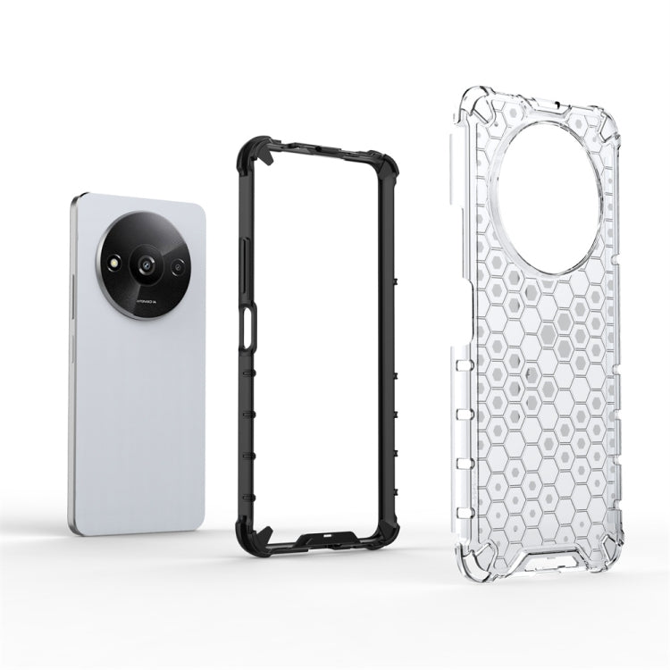 For Xiaomi Redmi A3 Shockproof Honeycomb Phone Case(Blue) - Xiaomi Cases by PMC TechLife | Online Shopping South Africa | PMC TechLife | Buy Now Pay Later Mobicred