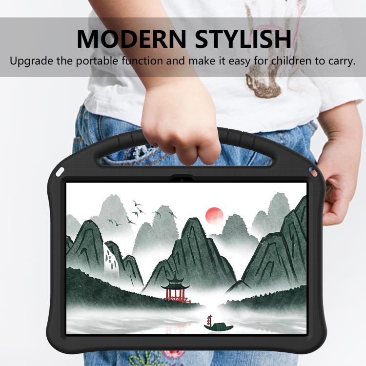For Lenovo Xiaoxin Pad Pro 12.7 2025 EVA Shockproof Tablet Case with Holder(Black) - Lenovo by PMC TechLife | Online Shopping South Africa | PMC TechLife | Buy Now Pay Later Mobicred