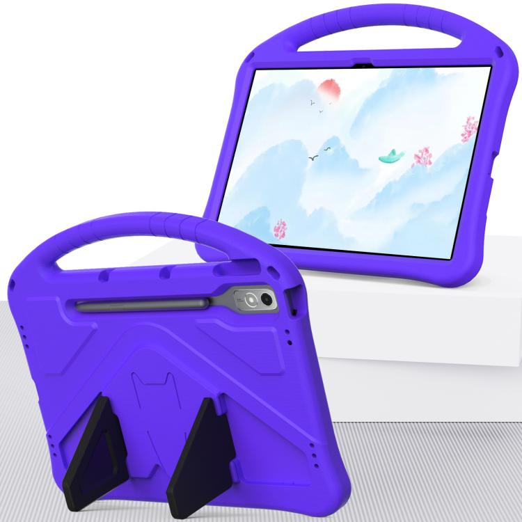 For Lenovo Xiaoxin Pad Pro 12.7 2025 EVA Shockproof Tablet Case with Holder(Purple) - Lenovo by PMC TechLife | Online Shopping South Africa | PMC TechLife | Buy Now Pay Later Mobicred