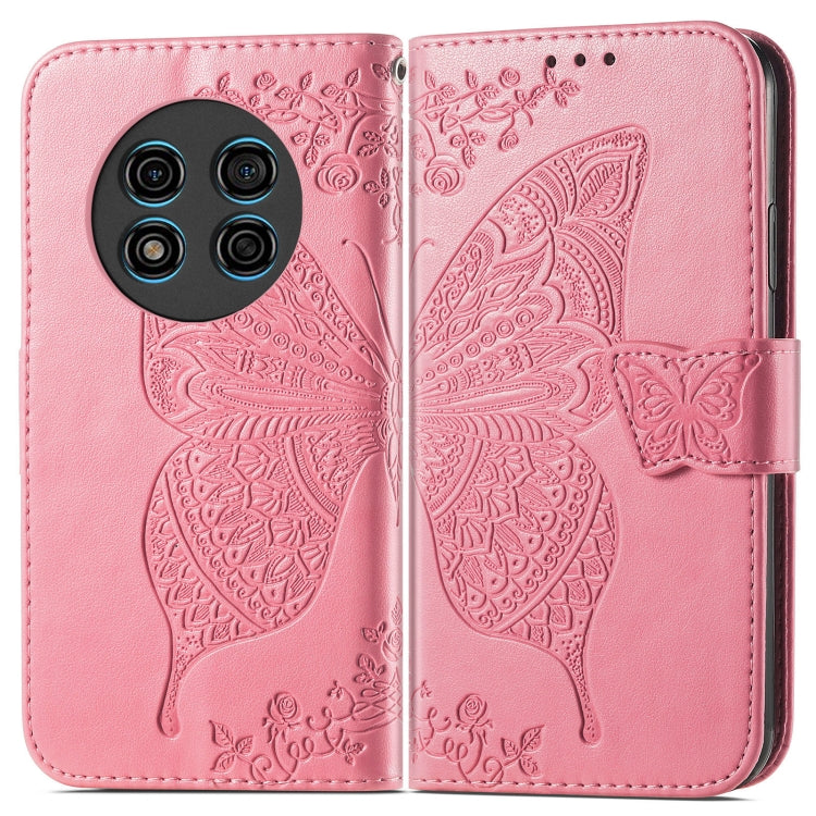 For Ulefone Note 15 Butterfly Love Flower Embossed Leather Phone Case(Pink) - Ulefone Cases by PMC Jewellery | Online Shopping South Africa | PMC Jewellery | Buy Now Pay Later Mobicred