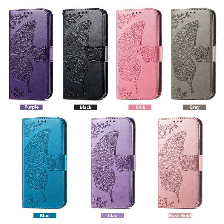 For Ulefone Note 15 Butterfly Love Flower Embossed Leather Phone Case(Pink) - Ulefone Cases by PMC Jewellery | Online Shopping South Africa | PMC Jewellery | Buy Now Pay Later Mobicred