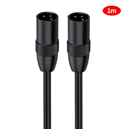 JUNSUNMAY XLR Male to Male Mic Cord 3 Pin Audio Cable Balanced Shielded Cable, Length:1m - Microphone Audio Cable & Connector by JUNSUNMAY | Online Shopping South Africa | PMC Jewellery | Buy Now Pay Later Mobicred