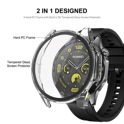 For Huawei Watch GT 4 41mm ENKAY Hat-Prince Full Coverage PC + Tempered Film Integrated Watch Protective Case(Transparent) - Watch Cases by ENKAY | Online Shopping South Africa | PMC Jewellery | Buy Now Pay Later Mobicred