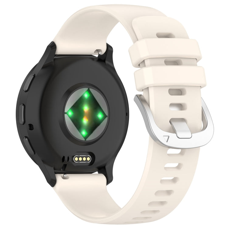 For Garmin Vivoactive 4S Liquid Glossy Silver Buckle Silicone Watch Band(Stralight) - free shipping - PMC TechLife - Order now!